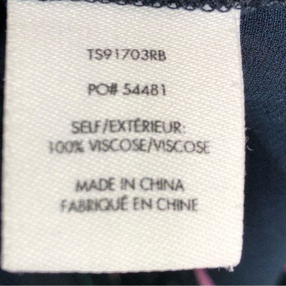 DEREK Lamb 10 Crosby Navy blue striped button-down sheer shirt - Picture 7 of 11